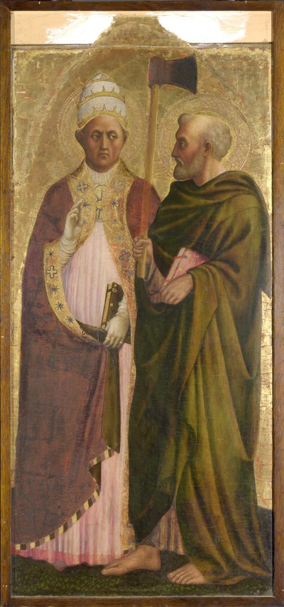 Un pape (Saint Grégoire) et Saint Matthias, c.1428-29 - Tommaso Masolino da Panicale